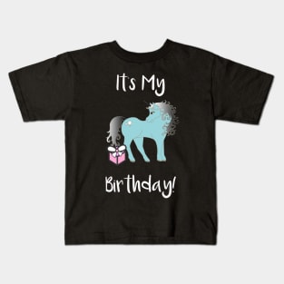 It's My Birthday Unicorn Kids T-Shirt